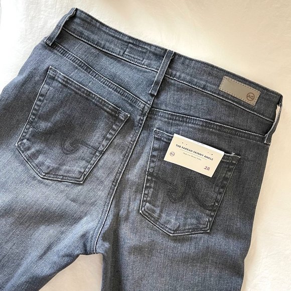 *NWT* Ag Adriano Goldschmied Jeans "The Farrah Skinny Ankle" in Grey Pearl Sz 28 - Picture 5 of 12